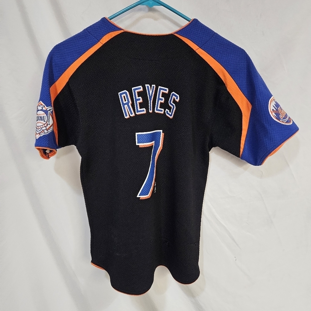New York Mets Jersey Medium Youth Jose Reyes 2004 Black Orange